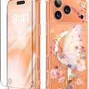 GVIEWIN for iPhone 17 Pro Case,   Slim Shockproof Protective Women Phone Case, Magic Butterfly