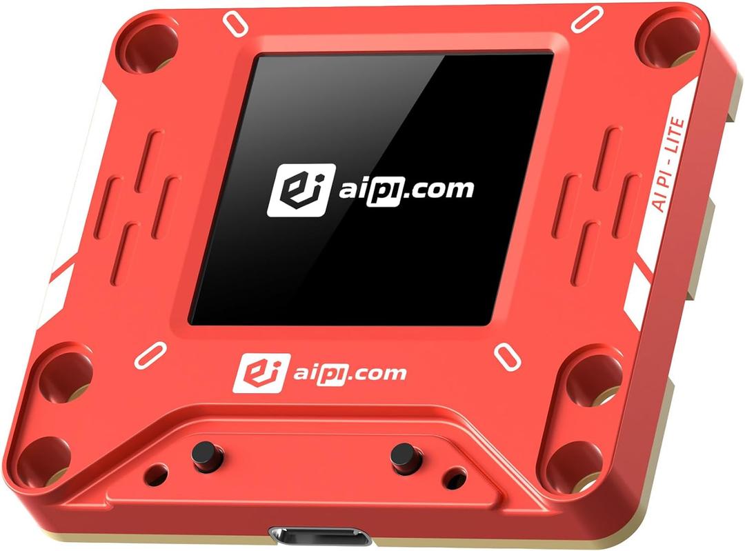 AIPI-Lite AI Robot, Smart Customizable Character with Voice Cloning, GPT Model Access, Memory Storage, and Real-Time Interactive Reactions (Red)