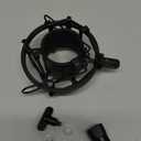 Black Universal Microphone Shock Mount for Large Diameter Diameter 48-51mm Condenser Microphone Metal Construction