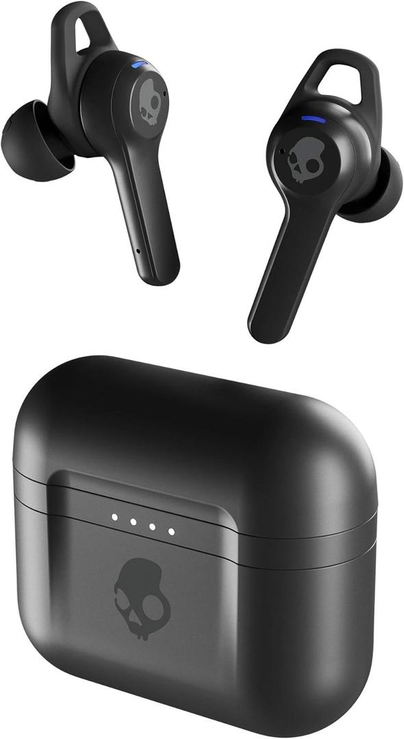 Skullcandy Indy ANC in-Ear Noise Canceling True Wireless Earbuds, 32 Hour Battery, Microphone, Works with iPhone Android and Bluetooth Devices - Black