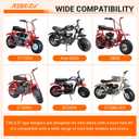 7/8 Minibike Handlebars, 8.5" Rise Crossbar Design Handlebar for 212