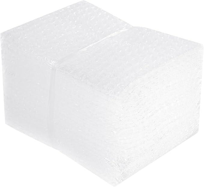 Bubble Pouches Wrap, Clear Not Self-Seal Bubble Out Bags with Double Walled Cushioning, Ideal for Packing, Shipping, Storage, Moving (50PCS-6x8Inches)