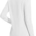 MAGCOMSEN Women's Long Sleeve Shirts Casual Crew Neck T-Shirt 2025 Basic Fall Tops Classic-fit Tee Breathable Cotton Top (Black, XXL)