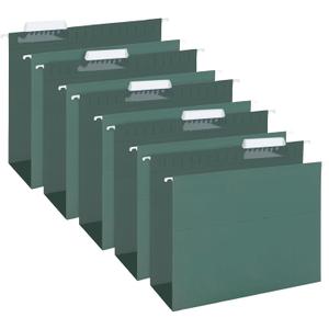 HERKKA Extra Capacity Hanging File Folders, 30 Pack Reinforced Hang Folders with Heavy Duty 3 Inch Expansion, Designed for Bulky Files, Medical Charts, Letter Size, Green