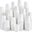 LITOPAK 480 Pack 5 oz Disposable Paper Coffee Cups, White Hot Espresso Cups for Party, Picnic, and Travel