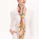 100% Pure Mulberry Silk Scarf 43*43 Large Square Lightweight Headscarf Womens Hair Wraps Shawls with Gift Packed