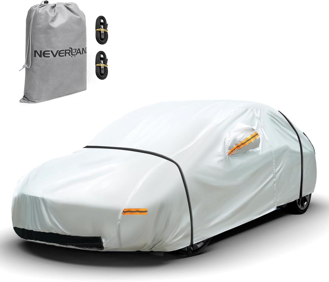 Neverland Car Cover Compatible with Tesla Model Y 2017-2025, Outdoor Waterproof 300D Heavy Duty All-Weather Protection Full Model Y Car Cover with Ventilated Mesh Charging Port Storage Bag