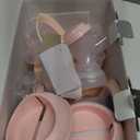 NCVI Electric Breast Pump 8782, Portable Hospital-Grade Double Pump with 4 Modes & 9 Levels, Anti-Backflow, Rechargeable Quiet Breastfeeding Pump for Efficient Comfortable Use at Home, Work or Travel (2200mAh, Pink)