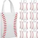 Ferraycle 24 Pcs Baseball Party Favor Bags with Handles Baseball Goodie Candy Treat Gift Bags for Birthday Sports Theme Party Supplies