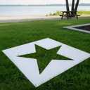 Cinnvoice 35 x 35 Inch Large Star Stencil Reusable Plastic for Yard, Walls, Fabric, Canvas, Flag, DIY Crafts and Independence Day Project