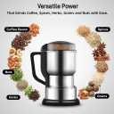 Coffee Grinder Electric, 400W Spice Grinder for Fine Powder, 14oz Large-Capacity Beans Herb Grinders with 304 Stainless Steel Blades, Grain Mills for Home Use