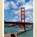 LUCKYLIFE 16x24 Frame Natural Wood, Display 14x22 with Mat or 16x24 Without Mat, Wall Hanging Poster Frames with Plexiglass Sheets, 1 Pack, Natural