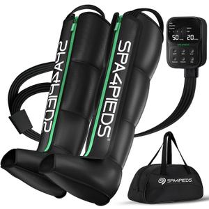 Air Compression Leg Massager, Cordless Air Compression Boots for Circulation and Pain Relief, Foot Calf and Thigh Massager, Fast Recovery Therapy for Athletes, Gifts for Mom