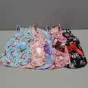 6 Pieces Puppy Dog Dress Pet Bowknot Princess Dress Puppy Floral Vest Skirt Pet Summer Dress Dog Cute Rosette Sundress Apparel for Small Dog Cat Pet (L (5-6lbs), Classic Style)