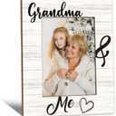 Beliran Grandma Picture Frame 5x7, Grandmas Gifts Photo Frame, Christmas Mothers Day Birthday Gifts for Grandmas from Grandkids, Grandma and Me Wooden Picture Photo Frames for Desk Home Room Decor