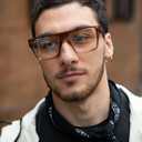 VISOONE Square Brown Blue Light Blocking Glasses TR90 Vintage Men Women ALBA
