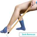 Nourislif 27'' Dressing Stick, Long Dressing Stick for Elderly, Disabled, Limited Mobility Daily Living Dressing Aid Stick for Hip Replacement, Back - Dressing Aid for Pants, Shoes, Socks