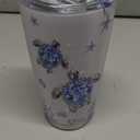 SANDJEST Turtles Gifts for Women Girls Sea Turtle Tumbler 20 Oz Jewelry Drawings Stainless Steel Insulated Tumblers Coffee Travel Mug Cup Gift for Birthday Christmas