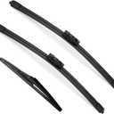 3Pcs Mazda CX-5 CX5 CX-9 CX9 Windshield Wiper Blades 02/2017-2021 2022 2023, Original Equipment Automotive Replacement Windshield Wiper Blades for My Car- 24"/18"/14" (Set of 3)