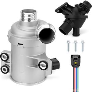 11518635089 Electric Engine Water Pump with Thermostat Compatible with BMW F22 F30 F34 F32 F10 F11 F25 F26 F15 E89 E84, 228i 328i 428i 528i Z4 X1 X3 X4 X5, N20B20 180kW L4 2.0L, Replace # 11517604027