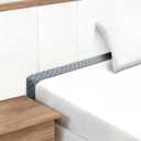 Headboard Bed Gap Filler, High Density Foam Mattress Extender Pillow, Removable, Gray, 54"x2"x6"