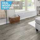 Art3d Peel and Stick Floor Tile Vinyl Wood Plank 12-Pack 18 Sq.Ft, Light Grey, Rigid Surface Hard Core Easy DIY Self-Adhesive Flooring