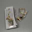 Artificial Flower Bouquet Building Set for Adult,Mini Plant Bonsai Tree Friend Set for Girl,Botanical Collection Gift for Kids,Orchid Building Blocks Birthday Gift for Mom Women Wife Girlfriend