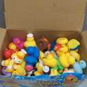 100Pcs Rubber Ducks in Bulk for Jeeps, Bath Toys Party Favors Cute Mini Ducks with Unique Designs, Floating Toys for Kids, Pool, Car Decoration, Easter Gifts