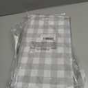 sancua Checkered Vinyl Rectangle Tablecloth, 60 x 84 Inch, 100% Waterproof Oil Proof Spill Proof PVC Table Cloth, Wipe Clean Table Cover for Dining Tables, Buffet Parties, Silver Grey and White