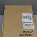 Makeup Organizer Skincare Organizers - Cosmetic Display Cases with Transparent Cover, SkinCare Organizers for Bathroom Countertop, Bedroom Vanity Desk, Lipstick Organizer, White