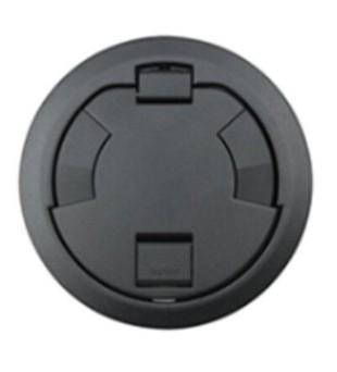 Surface Style Cover Assembly, 7-1/4" Round, Black