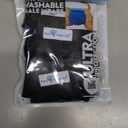 Paw Inspired 3-Count Reusable Male Dog Wraps, Washable Diapers for Male Dogs, Belly Bands for Incontinence, Surgery, Male Marking (XS Size, Black Color with Black Lining, Pack of 3)