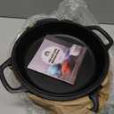 EDGING CASTING 2in1 PreSeasoned Cast Iron Dutch Oven Pot with Skillet Lid Cooking Pan, Cast Iron Skillet Cookware Pan Set with Dual Handles, Indoor Outdoor for Bread/Frying/Baking/Camping/BBQ, 5 Qt