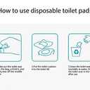 100 Pack Disposable Plastic Toilet Seat Cover Waterproof and Non Slip Individually Wrapped, for Travel, Toilet Seat Protectors for Toddler Potty Training, Pregnant Mom, Adult