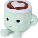Latte Plush Toy, 30 cm Stuffed Coffee Mug Plushie Pillow Doll, Soft Cup Fluffy Friend, Hugging Cushion - Present for Every Age (Latte)