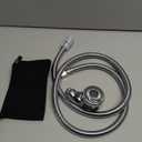 ZKDAUSDO 1/4" Nut Shampoo Bowl Hose Sprayer Kit with Stainless Steel Salon Sink Hose Replacement for Beauty Salon Barber Shop Faucet Vacuum Breaker Kit, Dual-Mode Shampoo Bowl Sprayer Head