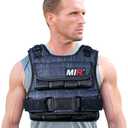 miR Air Flow Weighted Vest with Zipper Option 20lbs - 60lbs Solid Iron Weights Machine Washable. Workout Vest for Men and Women