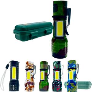 LED Flashlights -Camping Mini Pocket Flashlights with High Lumens, 60 Hour, Camouflage Zoomable Beam - Powerful, Bright,Light Weight Tactical Flash Light for Outdoo/Home (Car515_Qian Lv)