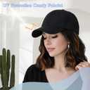 Hat Wigs for Women Baseball Cap with Hair Extensions Short Wave Synthetic baseball Cap Wig for Women Adjustable Hat with Hair Attached for Daily Use(14inch)