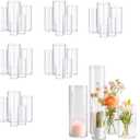 Glass Vase Cylinder Vases for Centerpieces Small Flower Glass Clear Vases Home Decor Centerpiece Table Flower Vase Decorations for Wedding Decoration＆Holiday Mixed Sizes Tall 38 pack