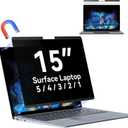 Magnetic Privacy Filter Compatible with 15 Inch Surface Laptop 5/4/3/2/1, Removable Anti Glare Blue Light Laptop Privacy Screen Black Security Private