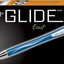 BIC Glide Exact Blue Retractable Ballpoint Pens, Fine Point (0.7mm), 12-Count Pack, Ultra Smooth Writing Blue Pens