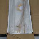 WOPITUES Floating Shelves with Gold Metal Guardrail, Shelves for Wall Decor Set of 3, Wall Shelves for Bedroom, Bathroom, Kitchen, Living Room, Plants, Picture Frames, Art- White and Gold (15.7 inch)