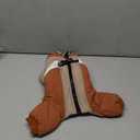 Kuoser Fullbody Dog Coat - Warm Winter Coat with Reflective Jacket & Built-in Harness for Small Dogs - Suitable for Yorkie, Bichon Frise, Shih Tzu (Brown S)