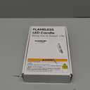 Homemory 12 Pcs Plastic Flameless Taper Candles with Remote Timer Dimmer, Ivory Led Candlesticks with Flickering Flame Light, Lifelike Taper Candles Battery Operated for Indoor Decoration 9.6 Inches