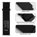 TStrap Compatible with Apple Watch Band for Men - Black Nylon iwatch 49mm 46mm 45mm 44mm 42mm Sport Bands Extra Long XL - Military Athletic Strap Correas for Ultra 1/2 Series 10 9 8 7 6 5 4 3 2 1 SE