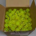 Liliful 288 Pcs Glow in the Dark Smile Face Balls Mardi Gras Throws Bulk 1 Inch High Bounce Rubber Ball for Goodie Bag Stuffer Christmas Birthday Party Favors Vending Machine Prize(Yellow)