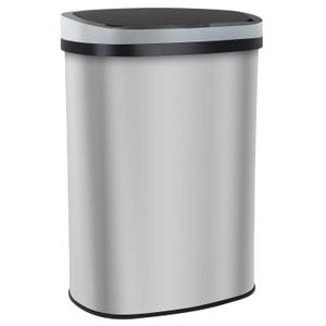 13 Gallon Kitchen Garbage Can 50L Stainless Steel Trash Can Garbage Bin Suitable Beautiful Garbage Can with Lid Sensor Trash Bin Garbage Bin with Lid Automatic for Office Bedroom Living Room, SS 13 Gallon Kitchen Garbage Can 50L Stainless Steel Trash Can Garbage Bin Suitable Beautiful Garbage Can with Lid Sensor Trash Bin Garbage Bin with Lid Automatic for Office Bedroom Living Room, SS
