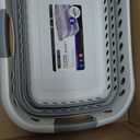Laundry 360 Collapsible Laundry Basket 40L | Portable | Space Saver Storage | Hold 2 Loads | Store Under the Bed or Closet | Good for Kids | Dorm | Bedroom | Large | White/Grey