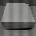 PLASTICPRO 64 Piece Combo Plastic Dinner Plates Disposable Plastic Fancy Heavy Duty Party Dishes 7 inch and 10 inch, White Beaded